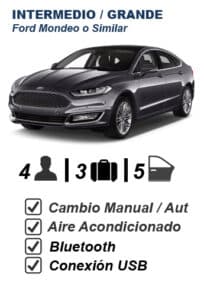 Ford Mondeo o Coche Intermedio Grande Similar