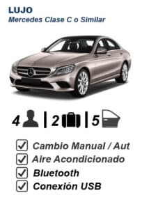 Mercedes Clase C o Coche de Lujo Similar