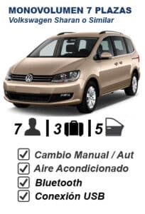 Monovolumen 7 plazas | Alquiler cómodo para viajes familiares y grupos