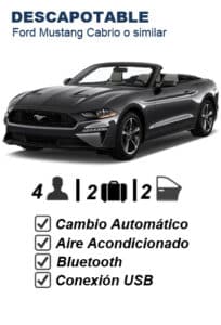 Alquiler coche Descapotable