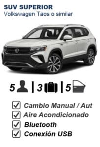 Alquiler auto SUV Lujo