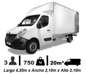 Alquiler Camión Carrozado 20m³ en Fuengirola