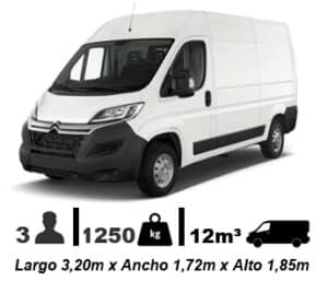 Alquiler de Furgoneta Grande 12m³ en Fuengirola