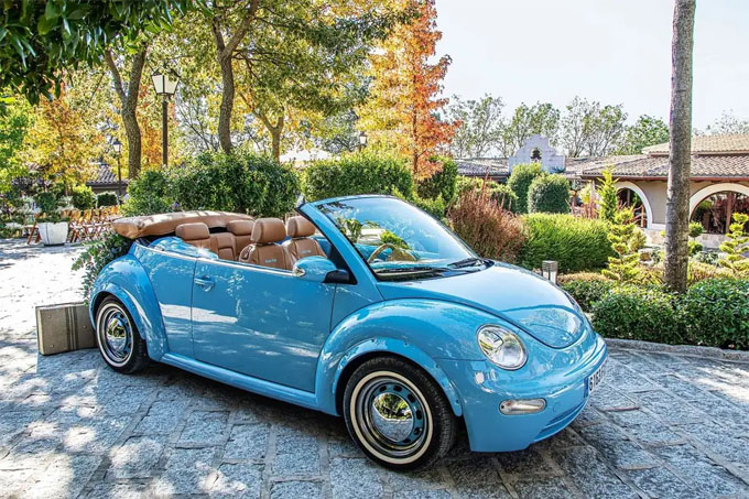 Beetle 4 plazas azul vintage
