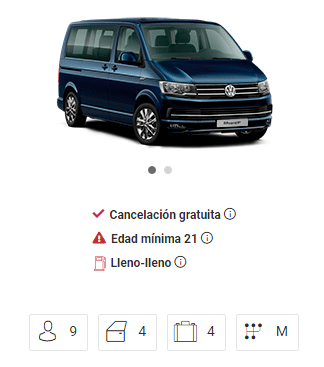 Furgoneta 9 plazas