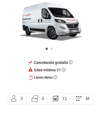 Furgoneta Gran Volumen