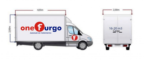 Furgoneta de alquiler de 20 m3