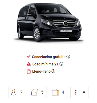 Mercedes Clase V 7 plazas