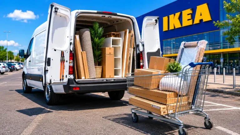 Cargando tus compras en una furgoneta de alquiler en IKEA y Plaza Norte 2